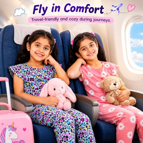 Image of NammaBaby Girl's Cotton Graphic Print Night Suit and Payjama Set - Multipack
