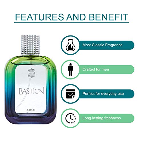 AJMAL Bastion Edp Woody Aromatic Spray Perfume 100Ml For Men And Aristocrat Edp Citrus Woody Perfume 75Ml For Men - Image 6