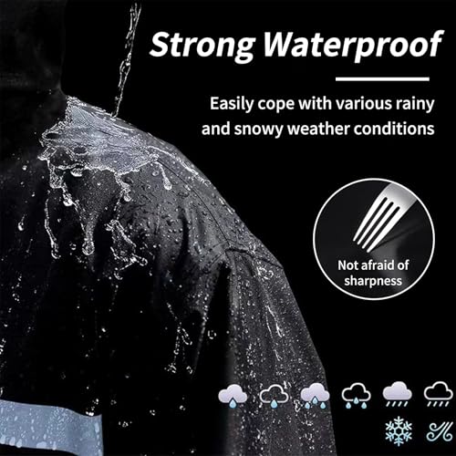 SooGree Roupa de chuva à prova d'água para homens, mulheres, leve, respirável, conjunto de jaqueta