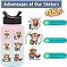 50PCS Highland Cow Stickers Cute Cartoon Animal Stickers Vinyl Waterproof Decal for Laptop Stickers for Water Bottles Kids Gifts for Teen Adult