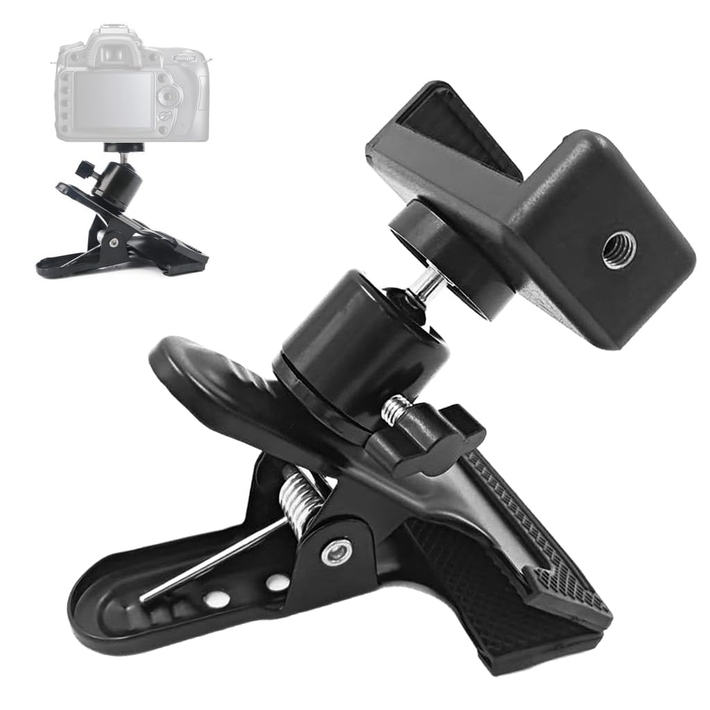 ZORBES® Multi-Function Spring Clamp Clip Phone Holder Mount with 360° Ball Head Compatible for Photography, Studio, YouTube, Live Stream-image-18