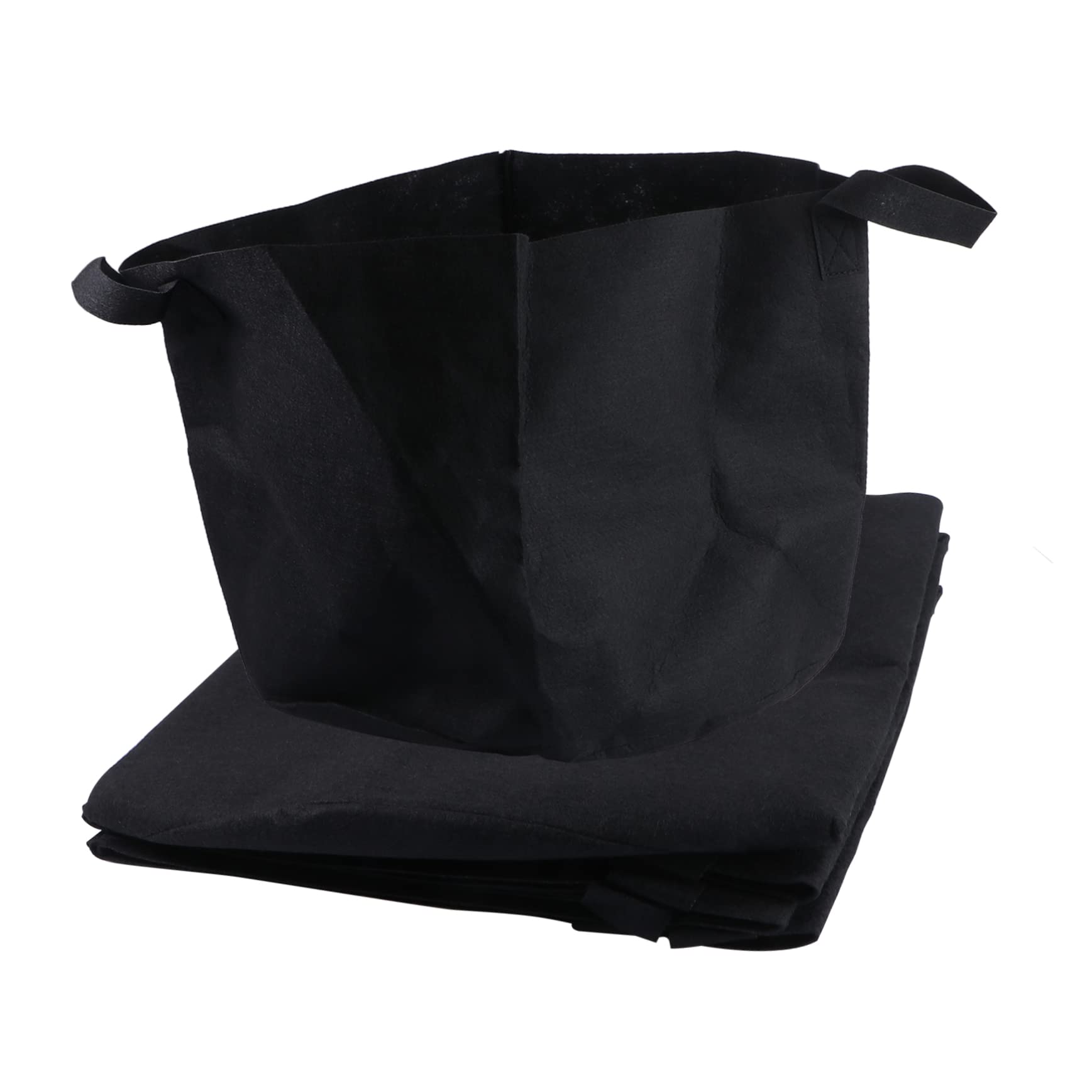 Abaodam Pochette de Plantation en Feutre 40x30cm, Lot de 5 Noir