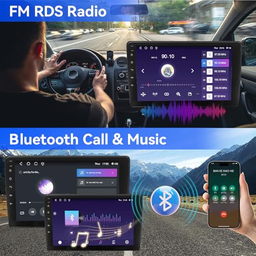 Radio para Ford Fiesta 2009-2017 pantalla táctil 9 pulg miniatura 7