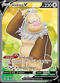 Slaking V - 077/078 - Pokemon Go - Full Art - Ultra Rare Pokemon Card