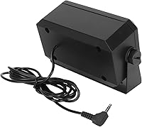 Vista 8 de Altavoz rectangular de comunicaciones externas para CB, jamón, radio GMRS y escáneres policiales con soporte giratorio, 2-3/4" x 4-1/2