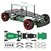 Yahboom Robot Car Chassis Ackerman Steering Chassis 520 Coded Geared Motor Platform Kit for Arduino Raspberry Electronic Competition Remote Control RC Toy DIY Maker (Ackerman Steering Chassis)