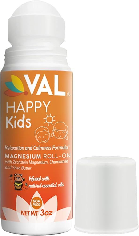 【sale】ミネラルローション２本、ミネラルクリーム２個、ラミネート&ミニソープ Amazon.com: VAL Magnesium Roll-On for Kids | Gentle Zechstein