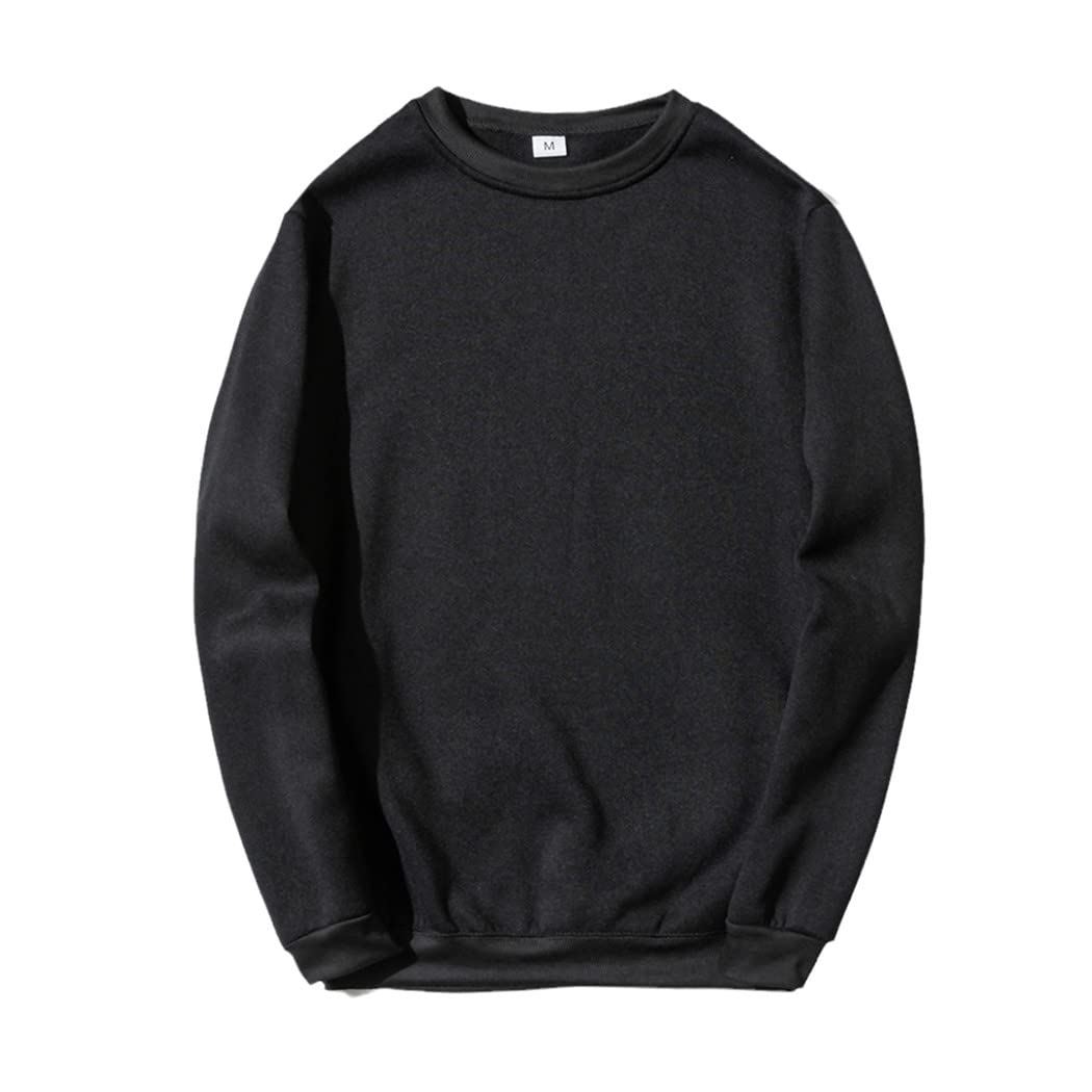 Felpa in pile calda di autunno inverno, felpa con cappuccio solido di Hip Hop degli uomini, Nero , XXL