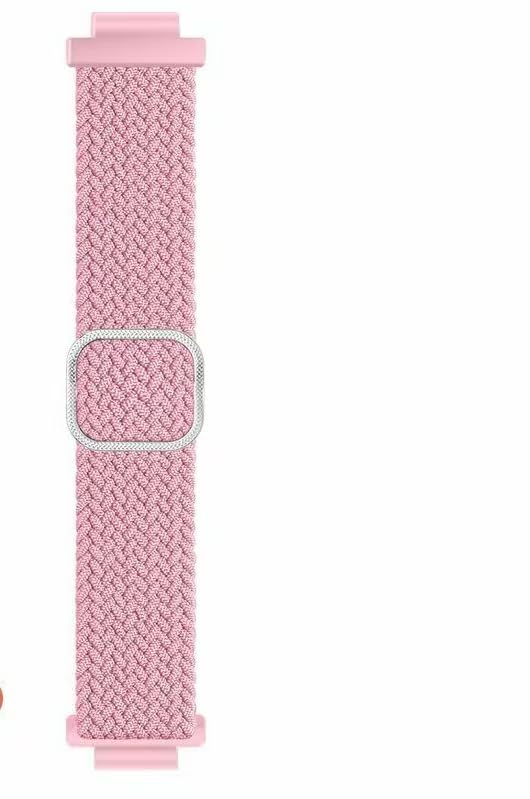Pink children's smart watch nylon strap waterproof and comfortable, adjustable, suitable for watches with 15/18/20MM interfaces