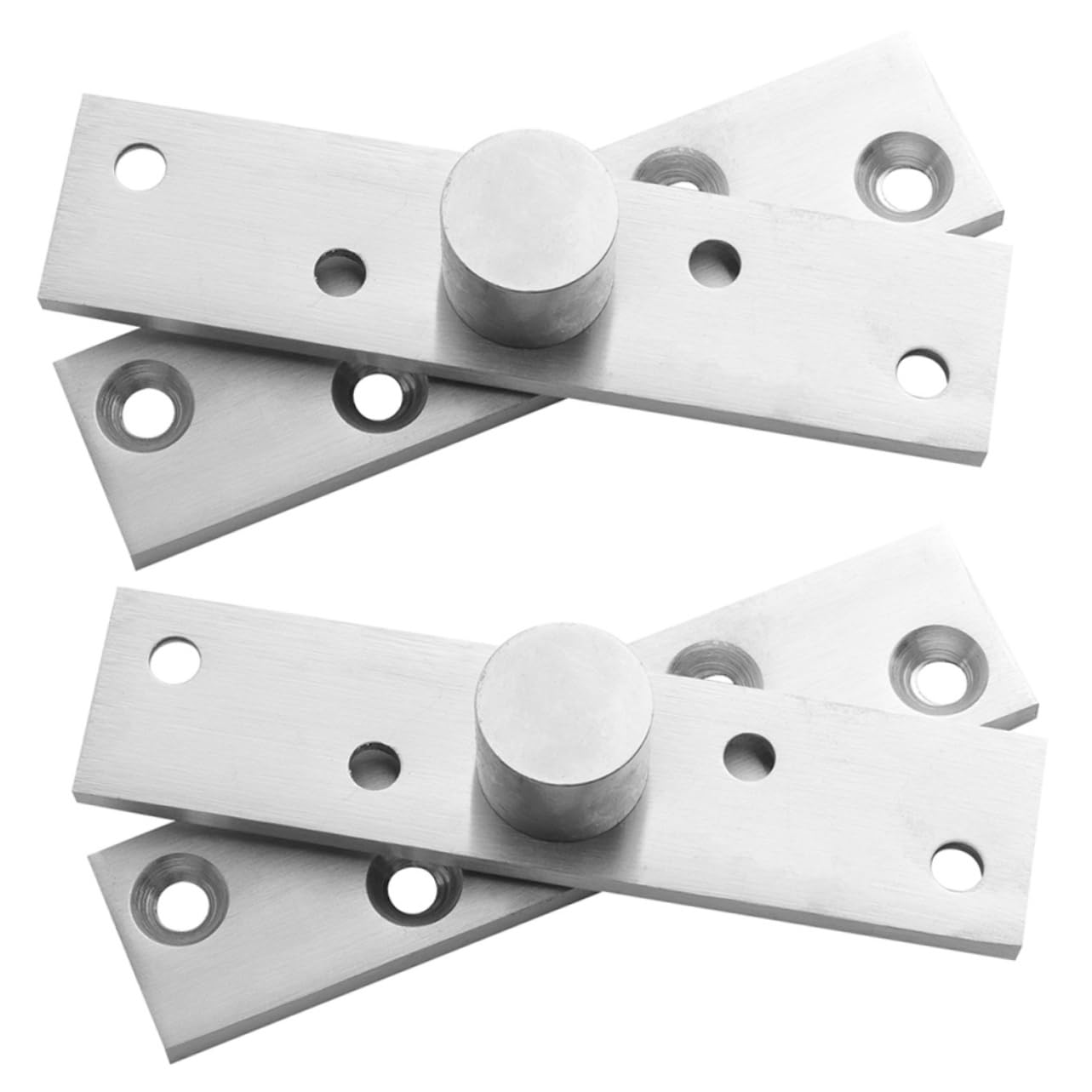 NULYLU 360 Degree Rotating Hinges for Cabinets Hidden Door Hinges Stainless Steel Easy Install and Elegant Look