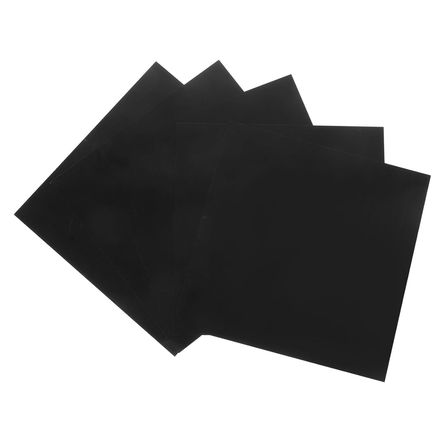 5pcs DIY Aluminum Sheet Metal Plate Industrial Aluminum Sheet Black Anodized Sign Panel