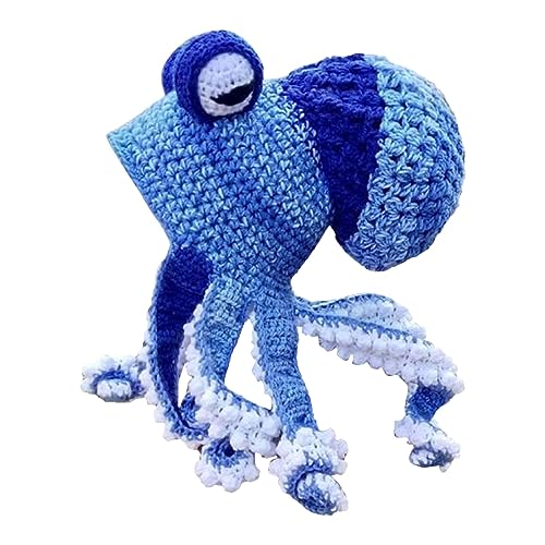 Gorro de ganchillo de invierno diario para hombre con orejas grandes estilo Halloween adulto