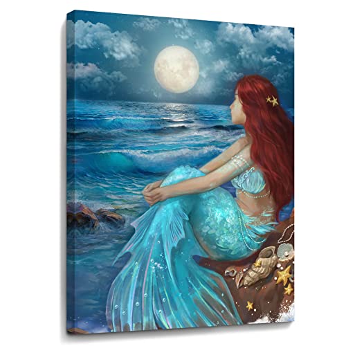 SDYA Ocean Blue Girl Wall Art