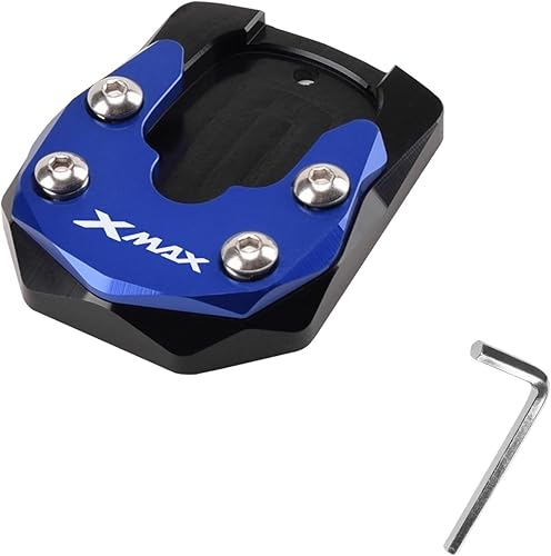 Para Xmax X-MAX 125 250 300 400 XMAX300 motocicleta CNC Kick Side Ampliador de extensión Soporte de placa Soporte de pie Trípode extendido (Color