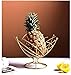 Drain Frutta ciotola decorativa frutta cestello ripiano rack snacks tappo di pane vegetale elegante casa desktop decorazione fatta di filo di ferro per la cucina bagno stoccaggio famiglia oro Robusto