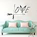 Stonges Wall Decals Love Arrow Etiqueta de la pared Feather Wall Art Mural Vinilo Pegatinas Dormitorio Living Room Decor