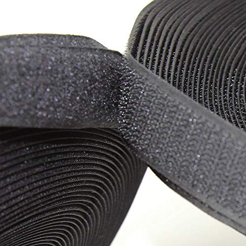 1.5 inch Wide 20 Feet Sew On Hook Loop Tape Roll Closeout Nylon Strips Fabric Water Tear Resistant for Window Curtain Handbags Clothes Shoes Backpacks Non-Adhesive Back by Ywhomal - Image 2