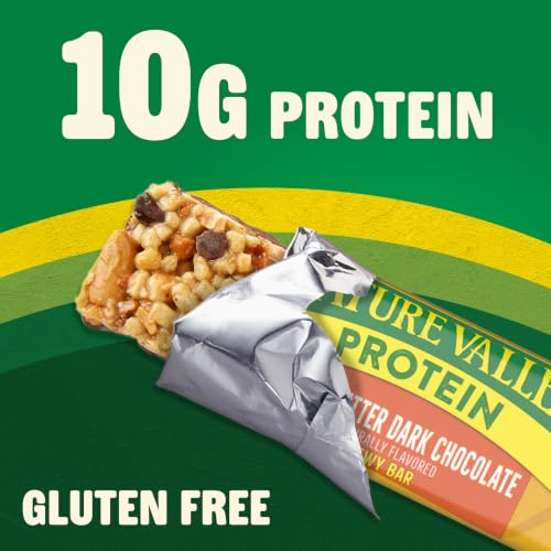 Image of Nature Valley Chewy Protein Granola Bars, Peanut Butter Dark Chocolate, 10 Bars, 14.2 OZ