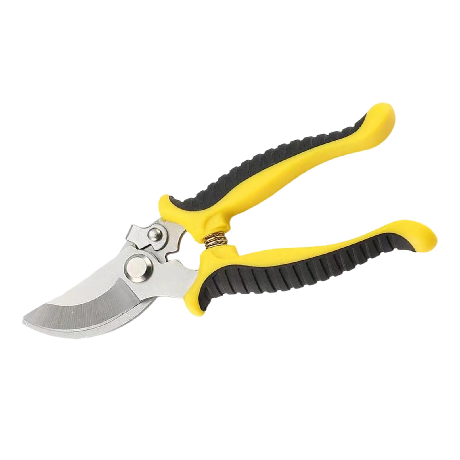 Kaccde Yellow Multipurpose Gardening Scissors Featuring Sturdy Stainless Steel Construction And Securely Pruning Shears Cutter Scissors
