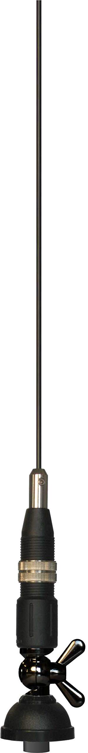 Sirio Antenne SNAKE 27 BLACK, Antenna CB Veicolare, Frequenza 26.5-27.4MHz, Base "NE", Potenza Massima 40W Short Time, Stilo Inox Nero, Inclinabile 180°, Altezza 0,95mt, cavo 4mt in dotazione