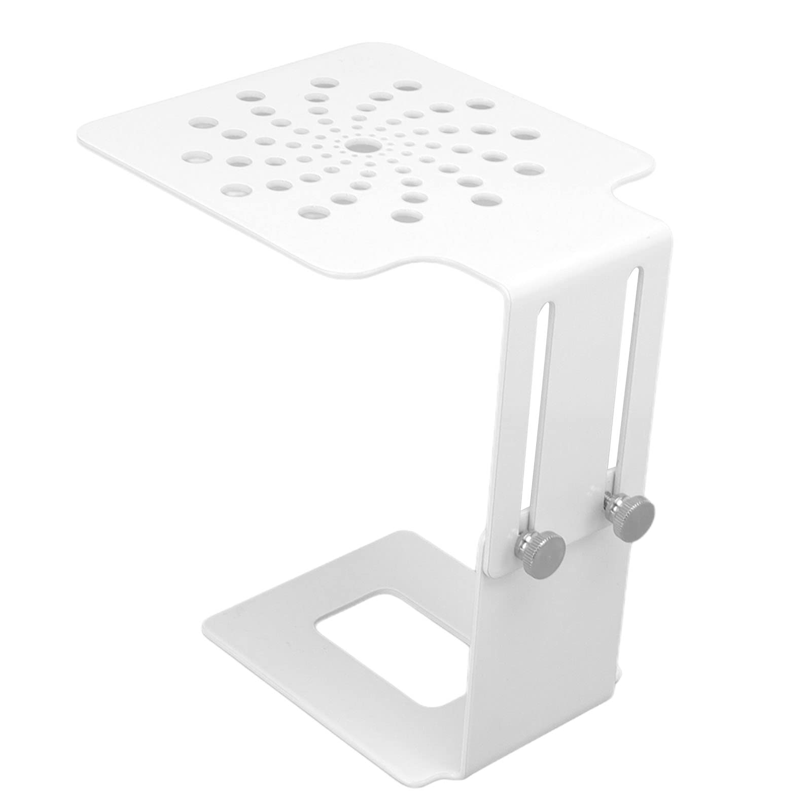 Kaffeemaschinenwaage, Edelstahl höhenverstellbare elektronische Kaffee-Waage mit Auffangdesign für zu Hause, Bar und Café, Höhe einstellbar von 8–14 cm (Weiß)