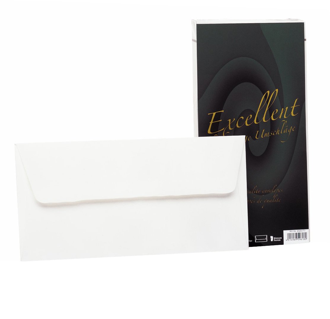 20261711 DL Lined Envelope - White