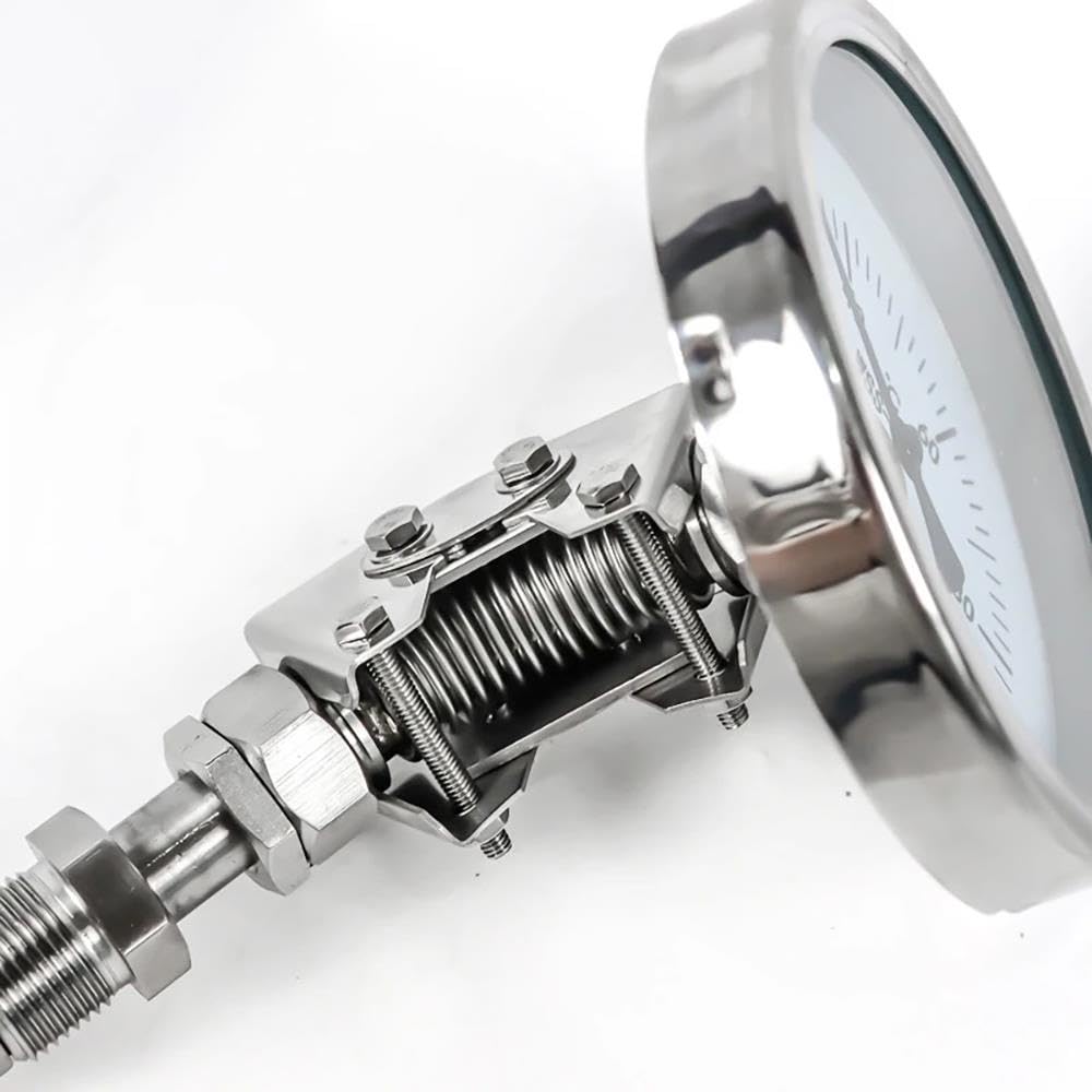 Termómetro Bimetálico WSS-481BF 304SS Indicador De Temperatura Industrial
