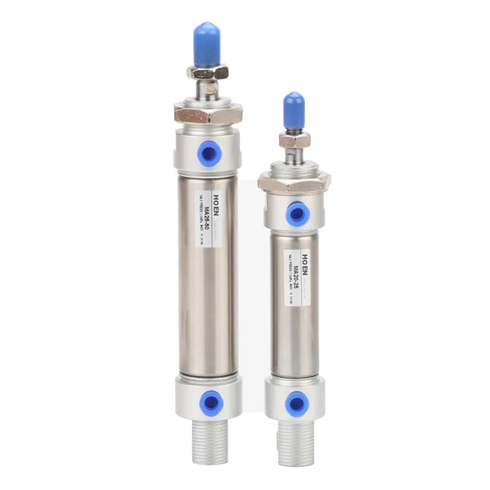 MA kleiner Pneumatikzylinder, Luft-Edelstahl, Doppelwirkung, langer Hub, 16 mm, 20 mm, 25 mm Bohrungshub, 225 mm bis 300 mm (MA40-250-S,-CM)