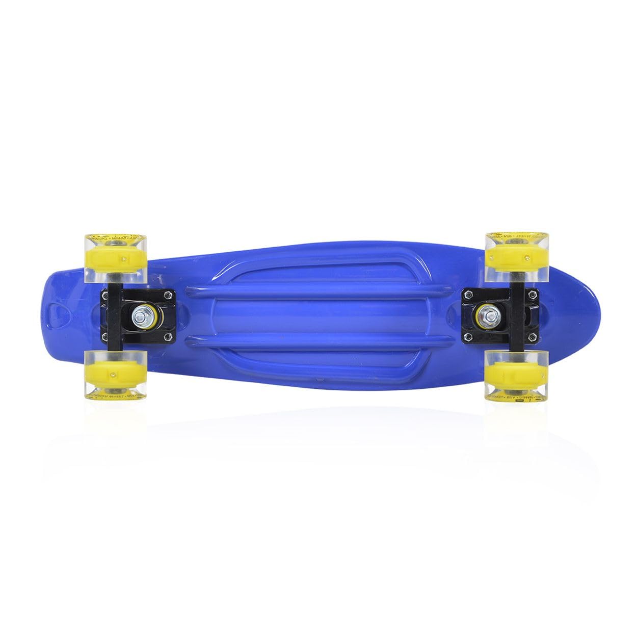 Dziecięca deskorolka Spice LED 22 cale, oś aluminiowa, 80 A 45 mm, ABEC-7, kolor: ciemnoniebieski