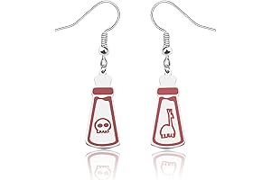 Kuzco's Poison Dangle Earrings: A Toxic Delight for Emperor's Groove Fans