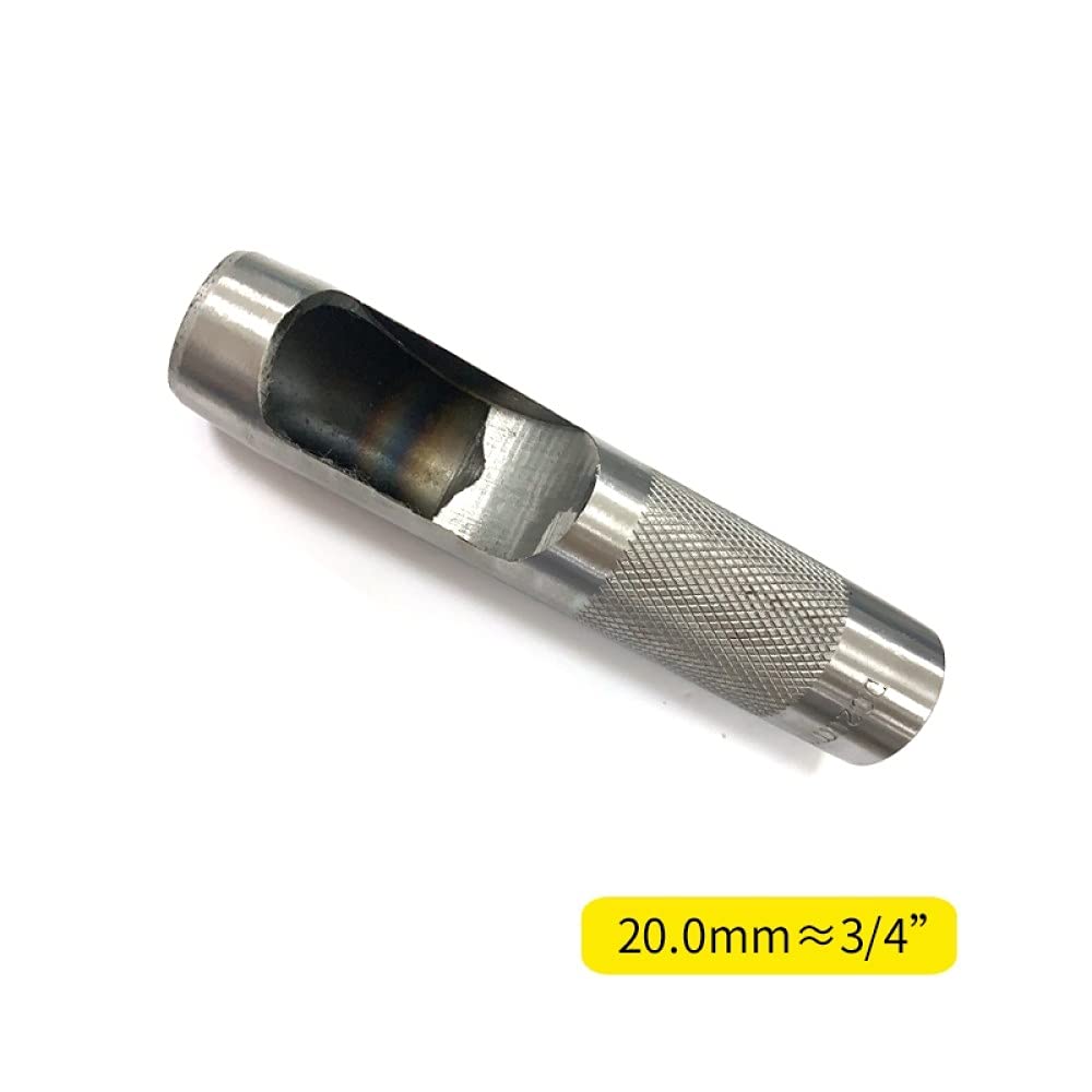 1 Uds, 1 mm-20 mm, perforadora de cuero, perforadora de cuero, juego de perforaciones redondas, herramientas de cuero, perforadora para cinturón de cuero, 20 mm
