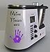 wodtke-werbetechnik Adesivo Adatto per Monsieur Cuisine Plus MEINS Finger Weg Viola