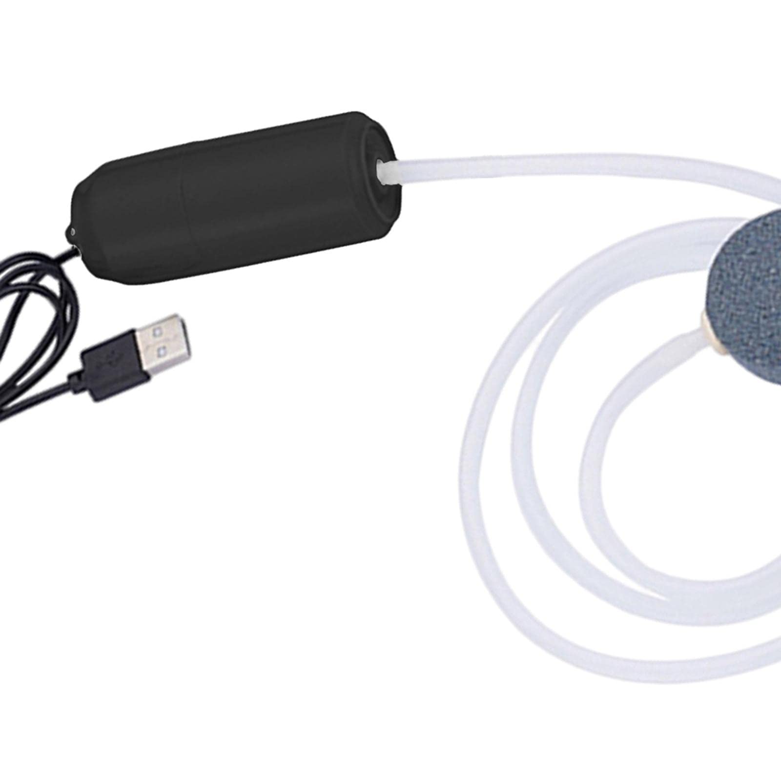 5 Piezas Bomba de Aire para Acuario Silencioso Compresor de Aire Aireador Portátil USB con Piedra de Aire Y Válvula Material Cobre Y Plásti