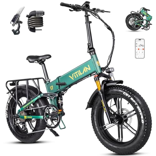 VITILAN I7 Pro 3.0 Folding Electric Bike 750W Motor, 28MPH High-Speed E-Bike with Sam-Sung 48V 20AH Battery, 20