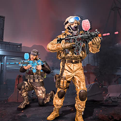 Splatter Ball Gun, R99 Gel Ball Blaster 4 Automatic Modes, 70-80Ft Gel Gun, 60000 Gel Beads And 1 X Goggles For Backyard Outdoor Team Game, Blue #TOP3