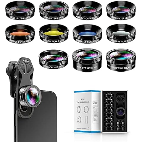 Kit de lentes para cámara de teléfono 11 en 1 Apexel Cover