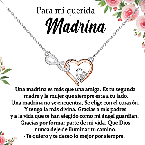 FOTAP Regalo para Madrina Necklace Joyas De Madrina Gift Godmother Proposal Gift Confirmation Baptism Gifts