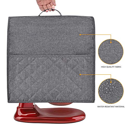 image for HOHUO Stand Mixer Dust-proof Cover for KitchenAid Mixer，Multi Pocket