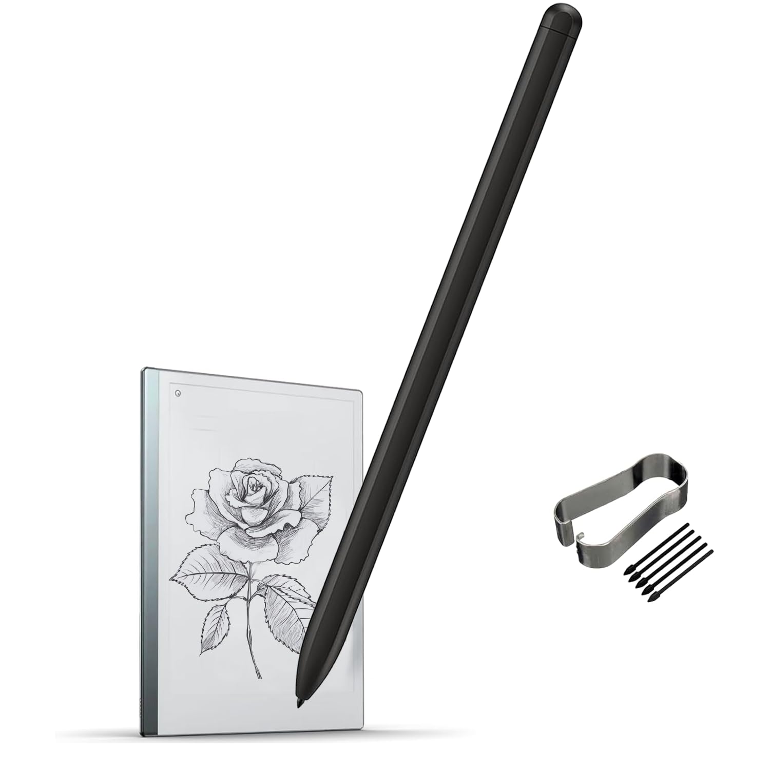 Stylus Pen For Remarkable 2 Stylue Pen, Remarkeble Marker Plus Pen, Remarkable Stylus Pen Without Eraser, with Free Pen Tips/Nibs(Black).