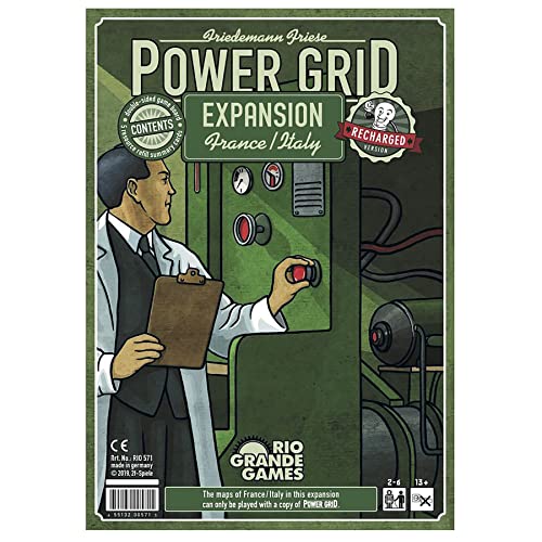 Juego de Mesa Power Grid: Expansión Francia e Italia para 2 a 6 jugadores, 60-120 minutos miniatura 1
