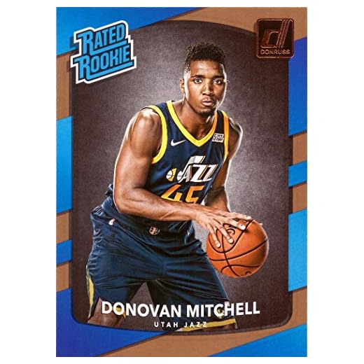 2017-18 Panini Donruss Basketball #188 Donovan Mitchell Rookie Card - Rated Rookie