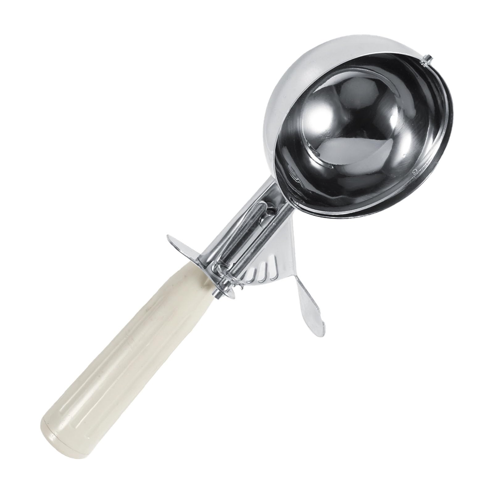 Yctze Cuchara Tipo Cuchara para Helado de Acero Inoxidable con Antideslizante para el Hogar y Tiendas de Postres, Herramienta de Cocina Duradera y Práctica, 1 Unidad (6,8 CM)