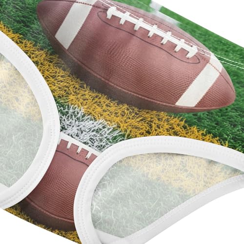American Football Green Field Panties for Girl Toddler Underwear Floral Cotton Bright Underpants Briefs 2t4