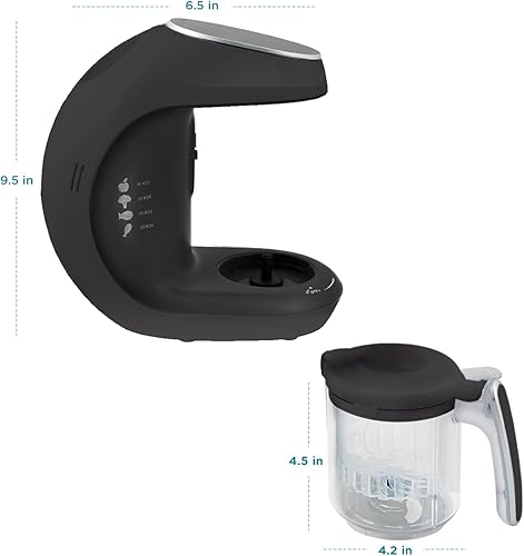 Miniatura 7 de EVLA'S Máquina de alimentos para bebés, procesador de alimentos, licuadora, molinillo, vaporizador para alimentos saludables y caseros con 6 bolsas