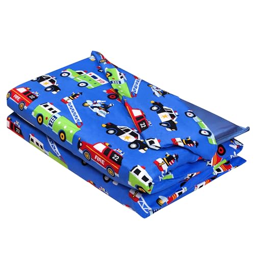 Image of Wildkin Kids Microfiber Nap Mat Cover - Soft, Durable & Fits 1.5 inch Vinyl Sleep Mats (Heroes)
