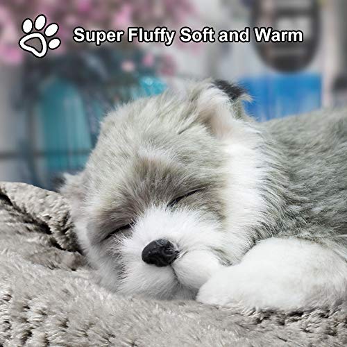 Onarway Bilayer Fluffy Sherpa Dog Blankets Thicken 39.4 x 47.2 inch Soft Washable Pet Throw Blanket Sleep Bed Mat for… - Image 6