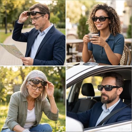 Image of yodo Fit Over Sunglasses for Men & Women - Polarized UV400 Anti-Glare Sunglasses for Driving, Fishing, Cycling