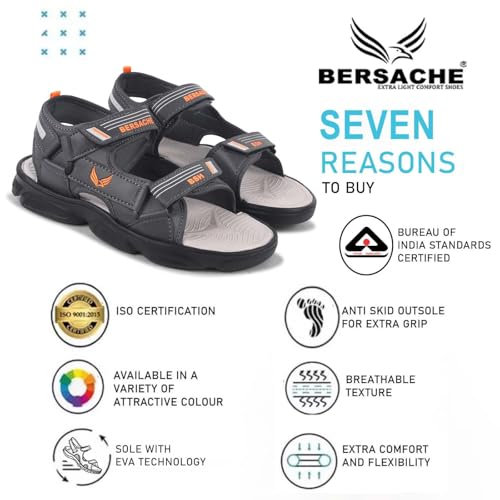Image of BERSACHE Extra Soft Classic Sandal with Ultra Soft & Flexibility Sandals for Men's