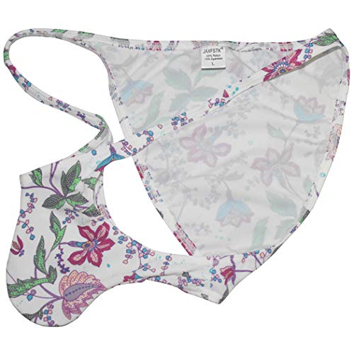 OROCOJUCO Mens Sports Cheeky Briefs Underwear Bulge Bikini Low-rise Swimwear String Posing Trunks