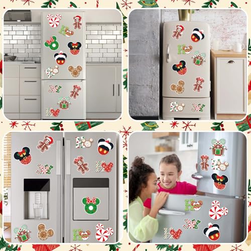 Imán Decorativo de Ratón para Refrigerador Navidad miniatura 3